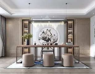 南海新中式风格茶室如何规划设计
